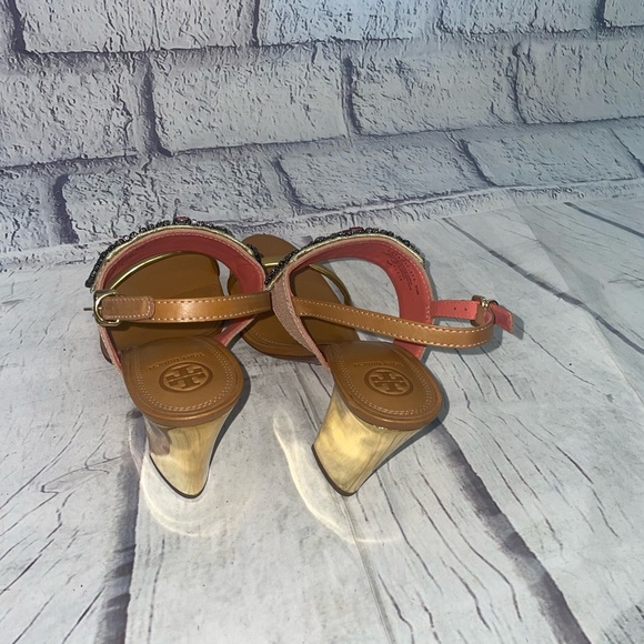 Tory Burch Tanner 100 MM Metallic Jeweled Sandal - Picture 11 of 12